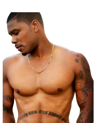 black male stripper with tattoos